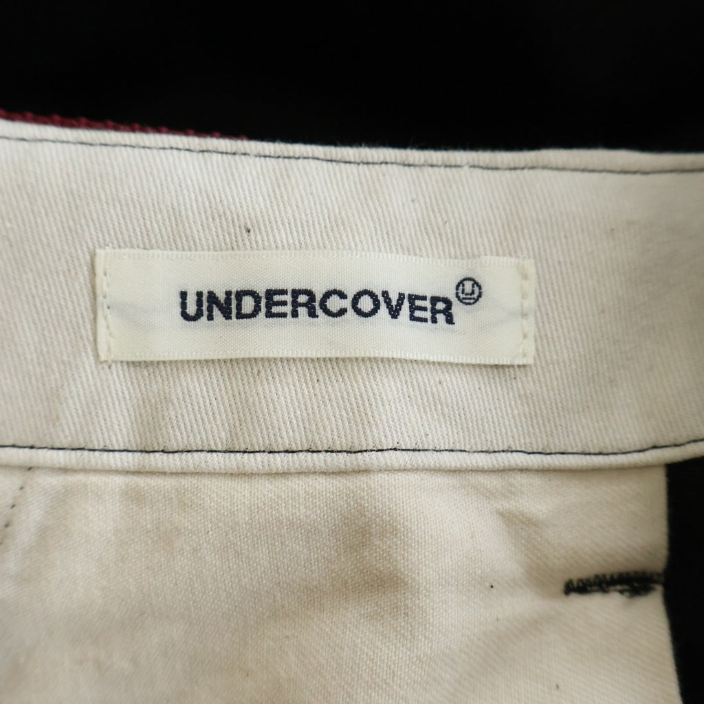 UNDERCOVER(アンダーカバー) ボンテージワークパンツ スラックスパンツ ブラック/レッド UP2E4503