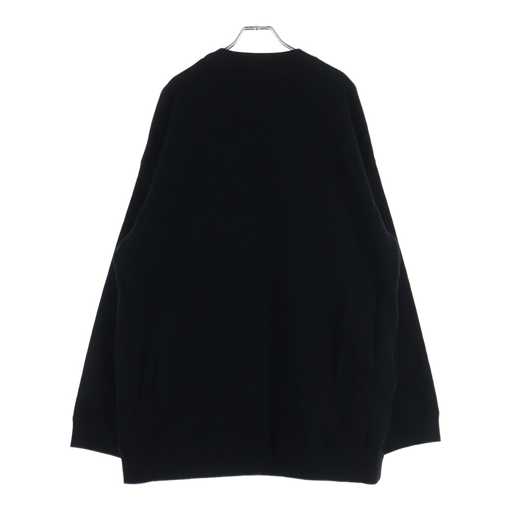 UNDERCOVER(アンダーカバー) 25AW BIG SWEAT CONFUSION オーバーサイズグラフィッククルーネックスウェット トレーナー ブラック