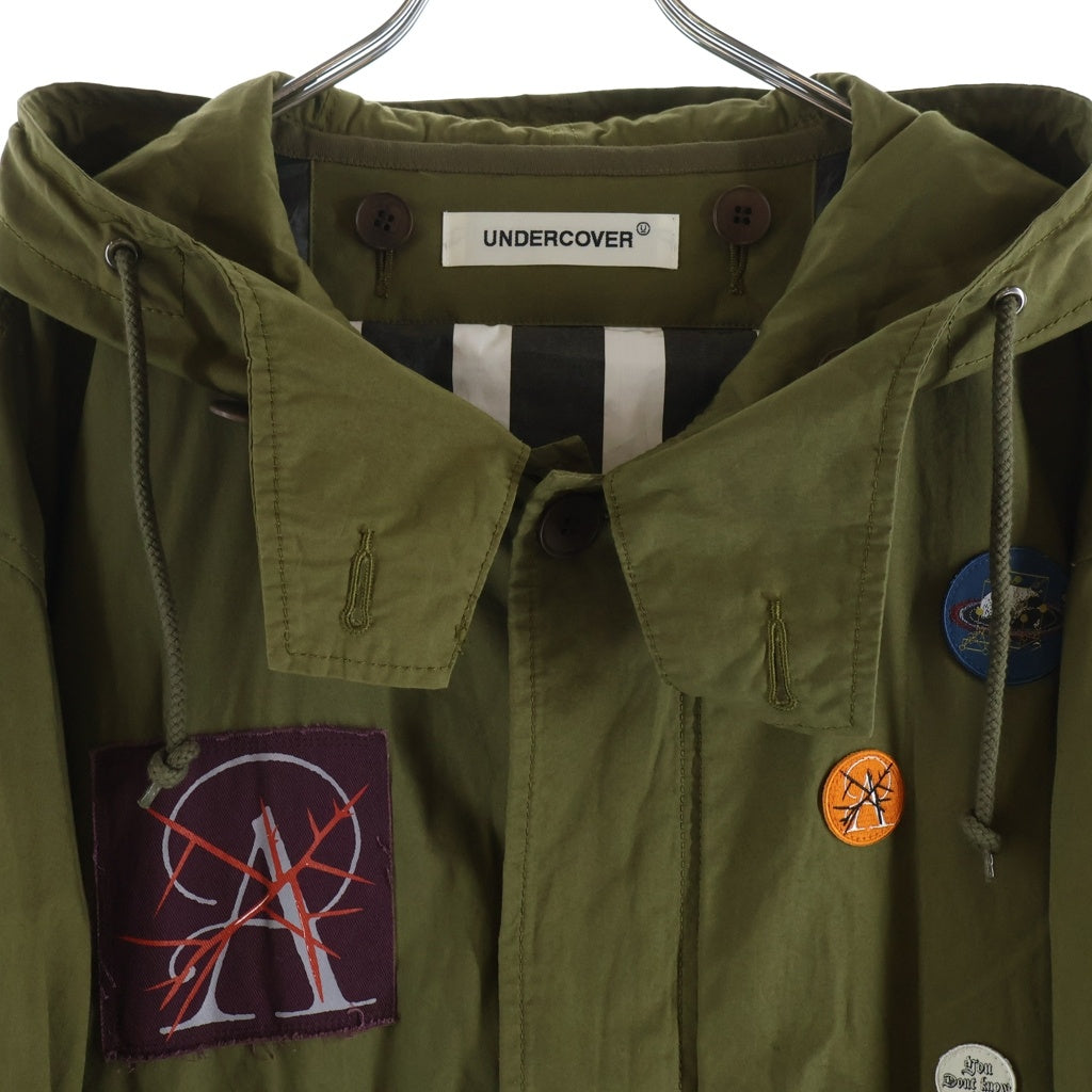 UNDERCOVER(アンダーカバー) 25AW MILITARY MODS COAT ミリタリーモッズコート パッチ付きジャケット カーキ