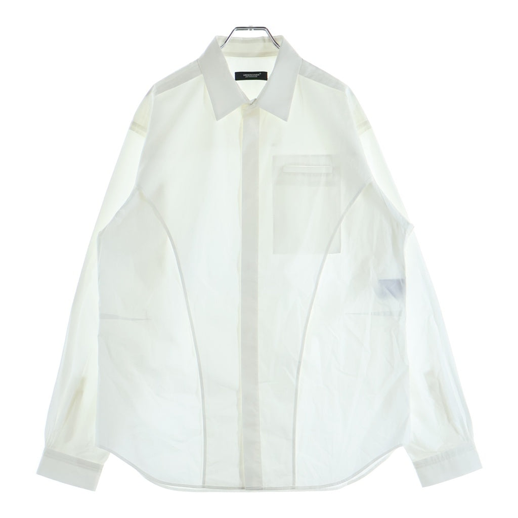 UNDERCOVER(アンダーカバー) 25AW タイプライターインサイドアウトシャツ 長袖シャツ ホワイト