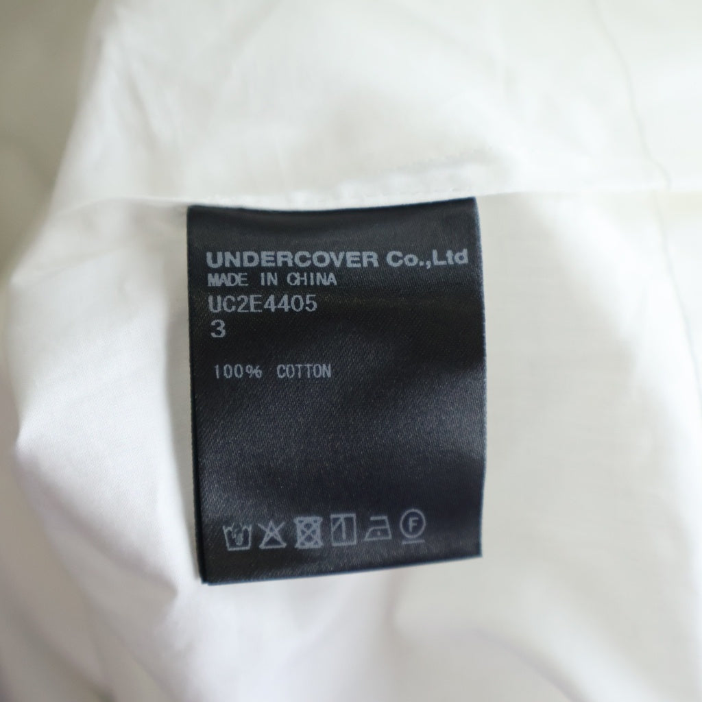 UNDERCOVER(アンダーカバー) 25AW タイプライターインサイドアウトシャツ 長袖シャツ ホワイト