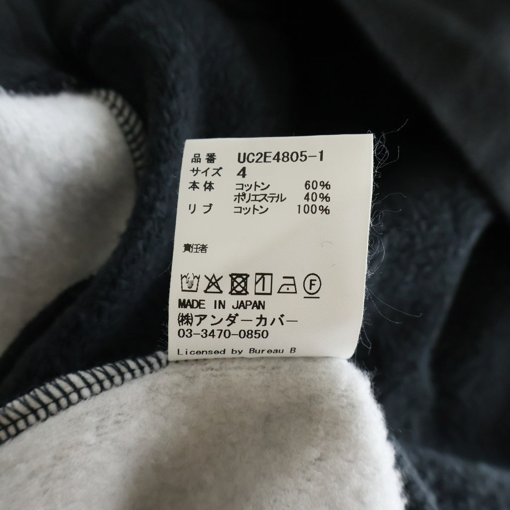 UNDERCOVER(アンダーカバー) 25AW HELDON HOODIE グラフィックプルオーバーパーカー フーディー ブラック UC2E4805-1