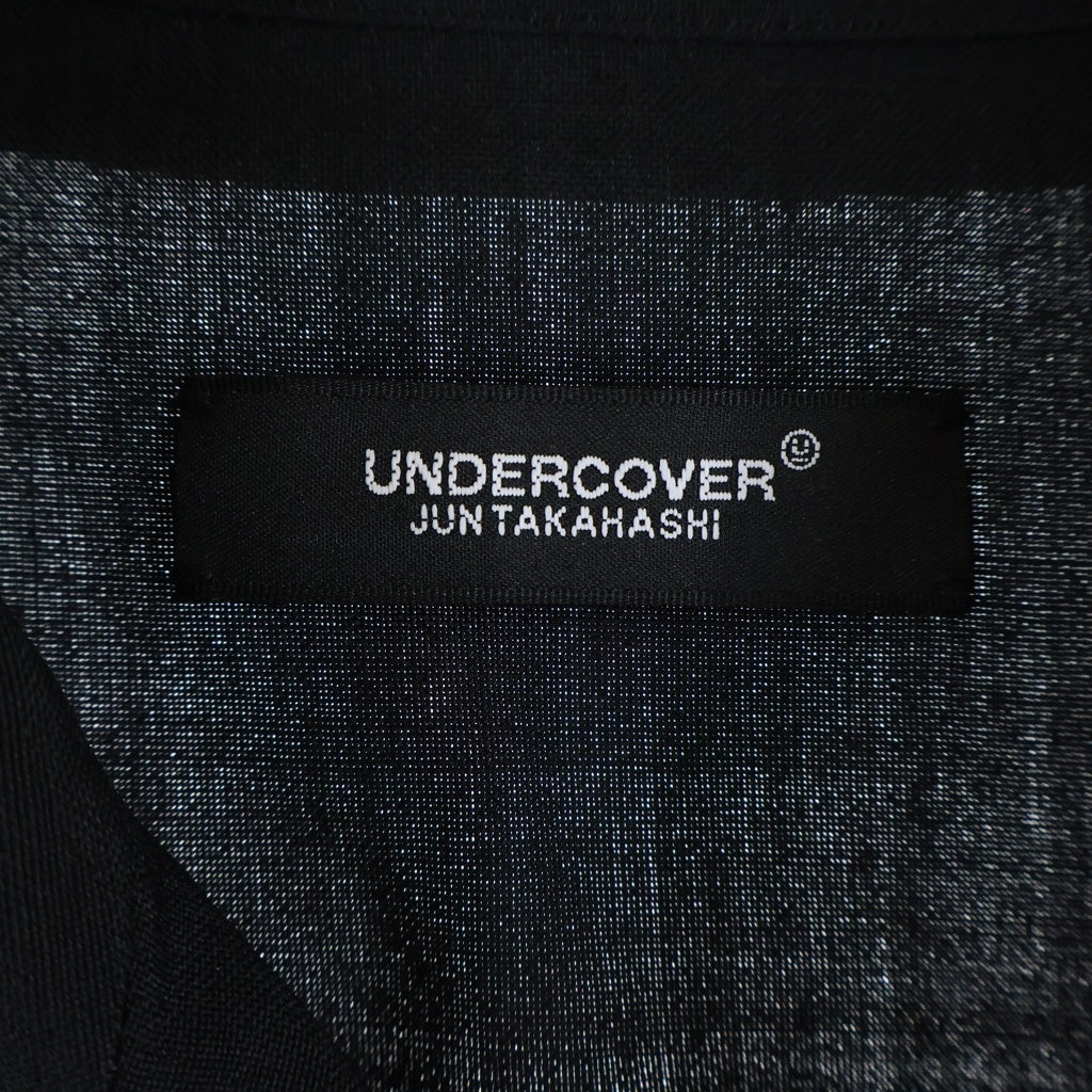 UNDERCOVER(アンダーカバー) 25AW L/S Wool Shirt ウール長袖シャツ ブラック UC2E4216