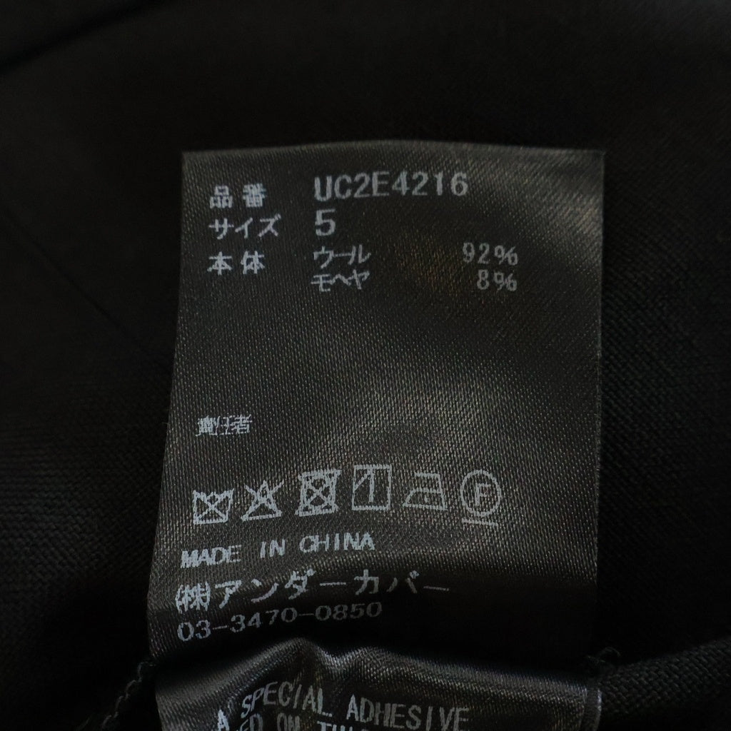 UNDERCOVER(アンダーカバー) 25AW L/S Wool Shirt ウール長袖シャツ ブラック UC2E4216
