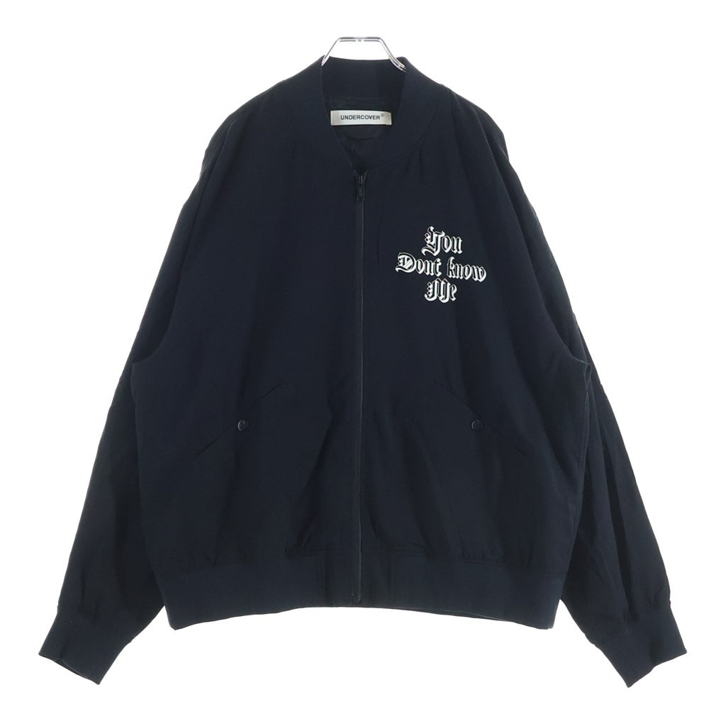 UNDERCOVER(アンダーカバー) 25AW Ry/Pe ツイルスカジャン レーヨンジャケット ブラック
