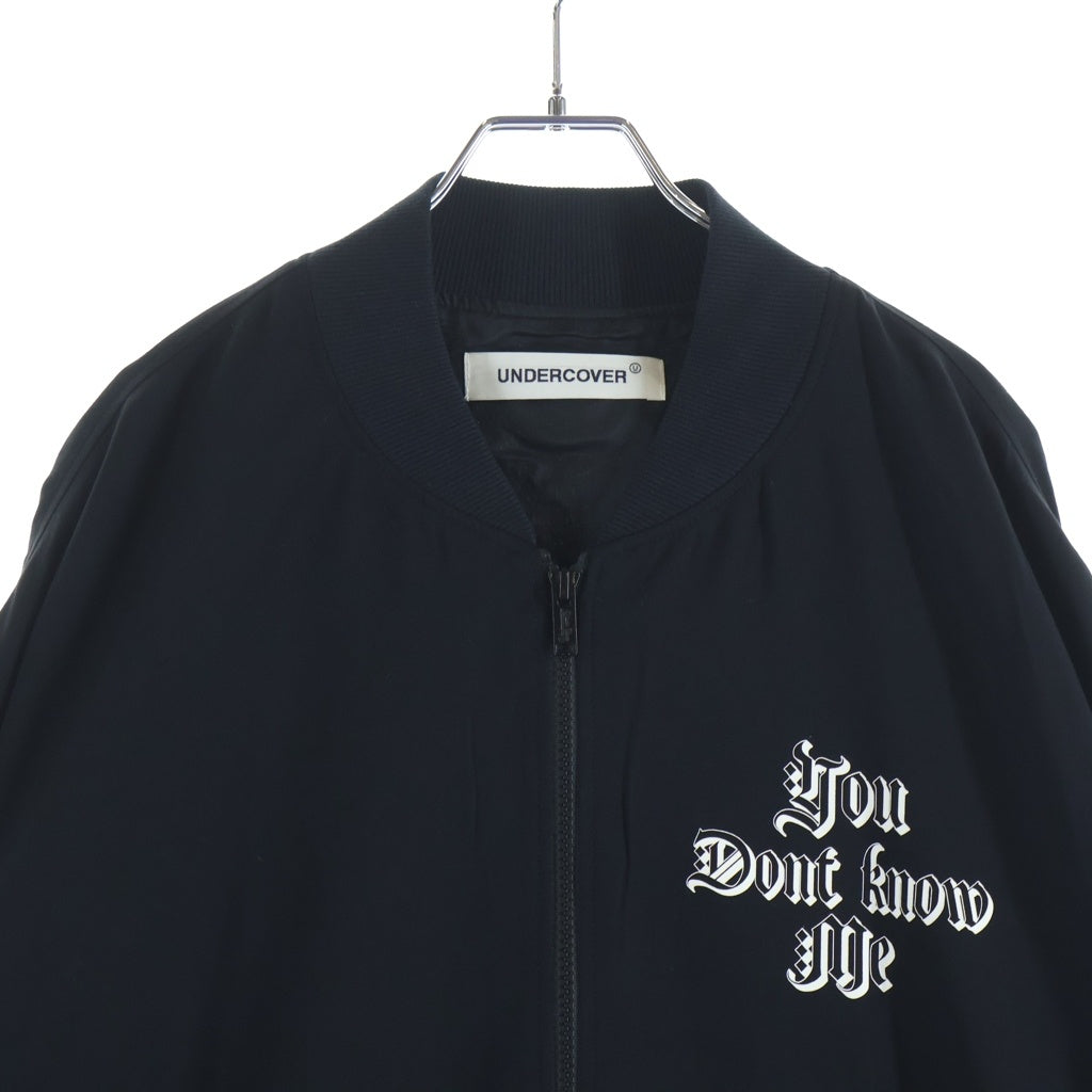 UNDERCOVER(アンダーカバー) 25AW Ry/Pe ツイルスカジャン レーヨンジャケット ブラック