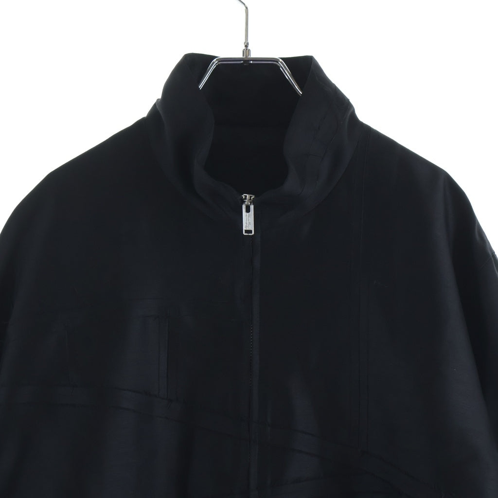 UNDERCOVER(アンダーカバー) 25AW エラスティックジャケット ジップアップブルゾン ブラック