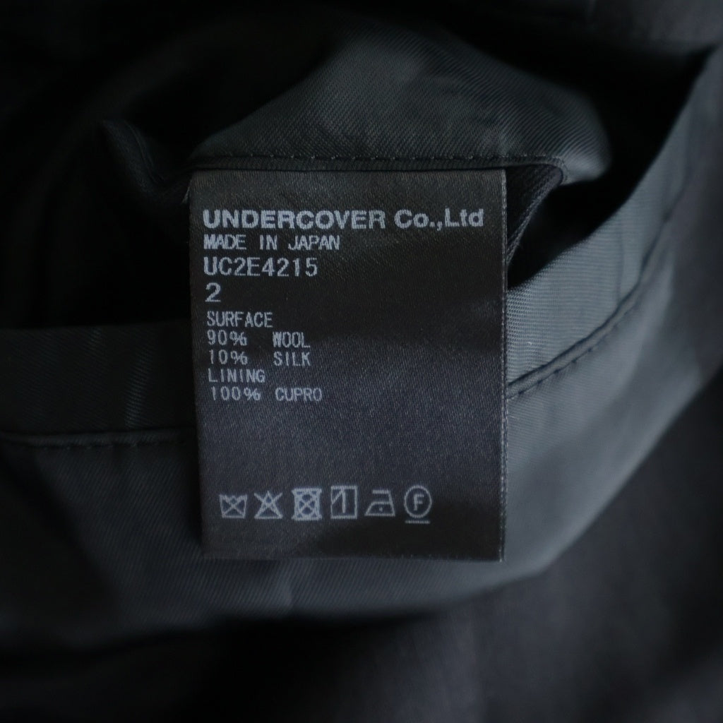 UNDERCOVER(アンダーカバー) 25AW エラスティックジャケット ジップアップブルゾン ブラック