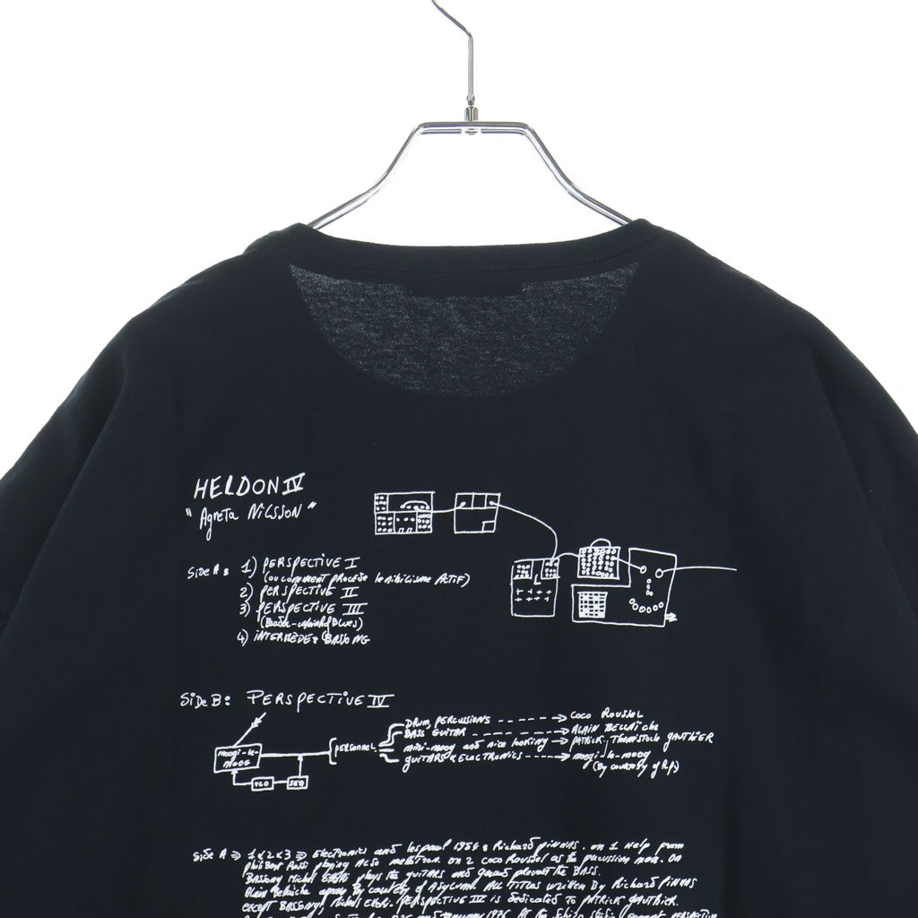 UNDERCOVER(アンダーカバー) 25AW TEE Print_Agneta Nilsson グラフィック半袖Tシャツ カットソー ブラック