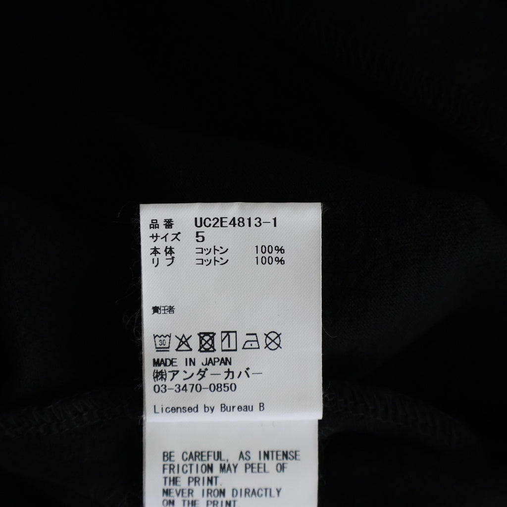 UNDERCOVER(アンダーカバー) 25AW TEE Print_Agneta Nilsson グラフィック半袖Tシャツ カットソー ブラック