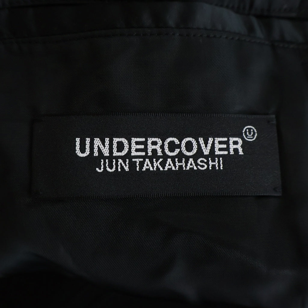 UNDERCOVER(アンダーカバー) 25AW モヘヤポプリンランダムハギ 圧着シーム ステンカラーコート ブラック UC2E4307