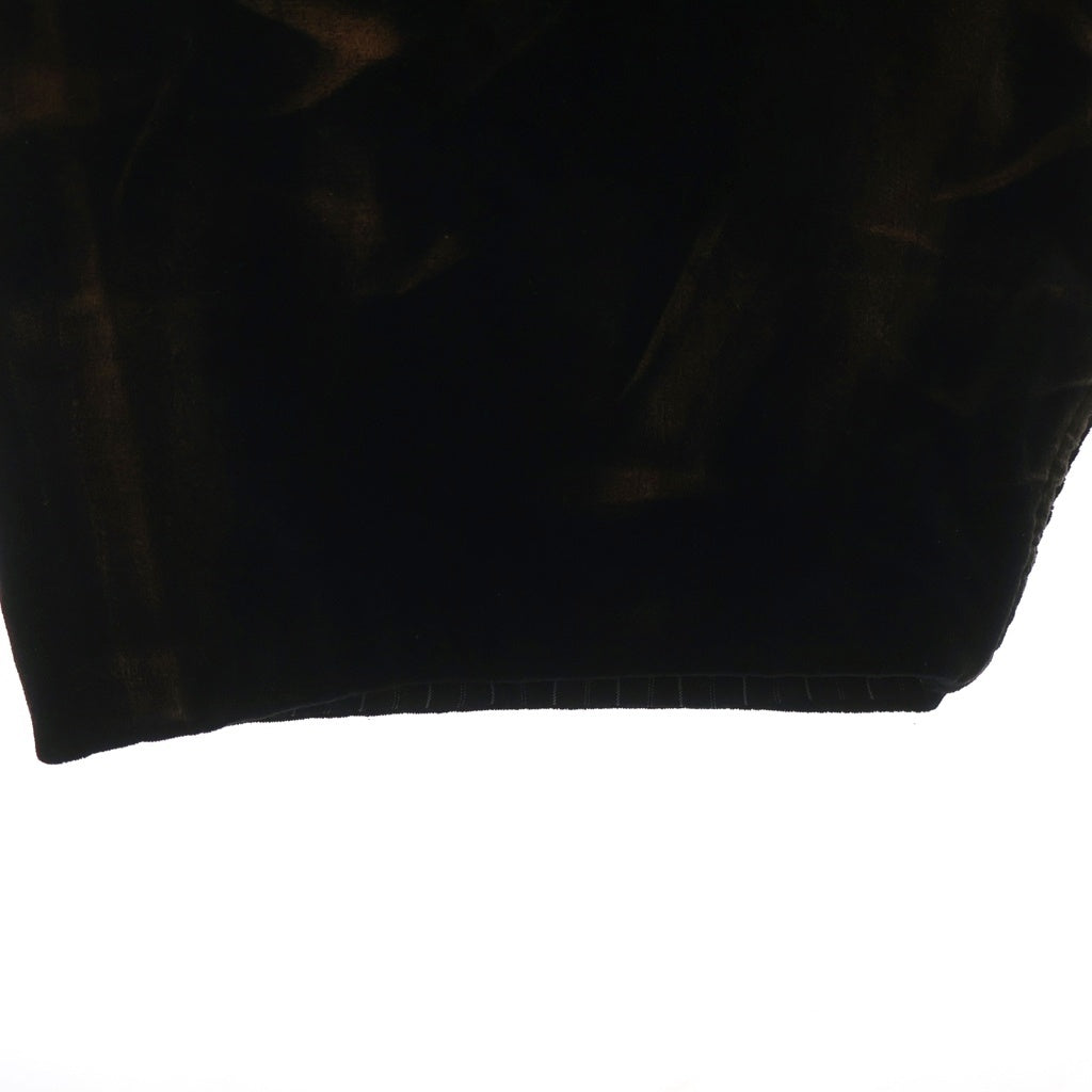 Yohji Yamamoto POUR HOMME(ヨウジヤマモト プールオム) STRIPED VELVETEEN PANTS ベルベット 変形パンツ サルエルパンツ ブラック/ブラウン