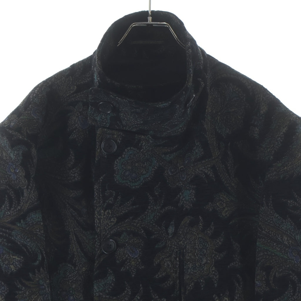 Yohji Yamamoto POUR HOMME(ヨウジヤマモト プールオム) 23AW ゴブラン柄スタンドカラーコート ロングコート マルチカラー