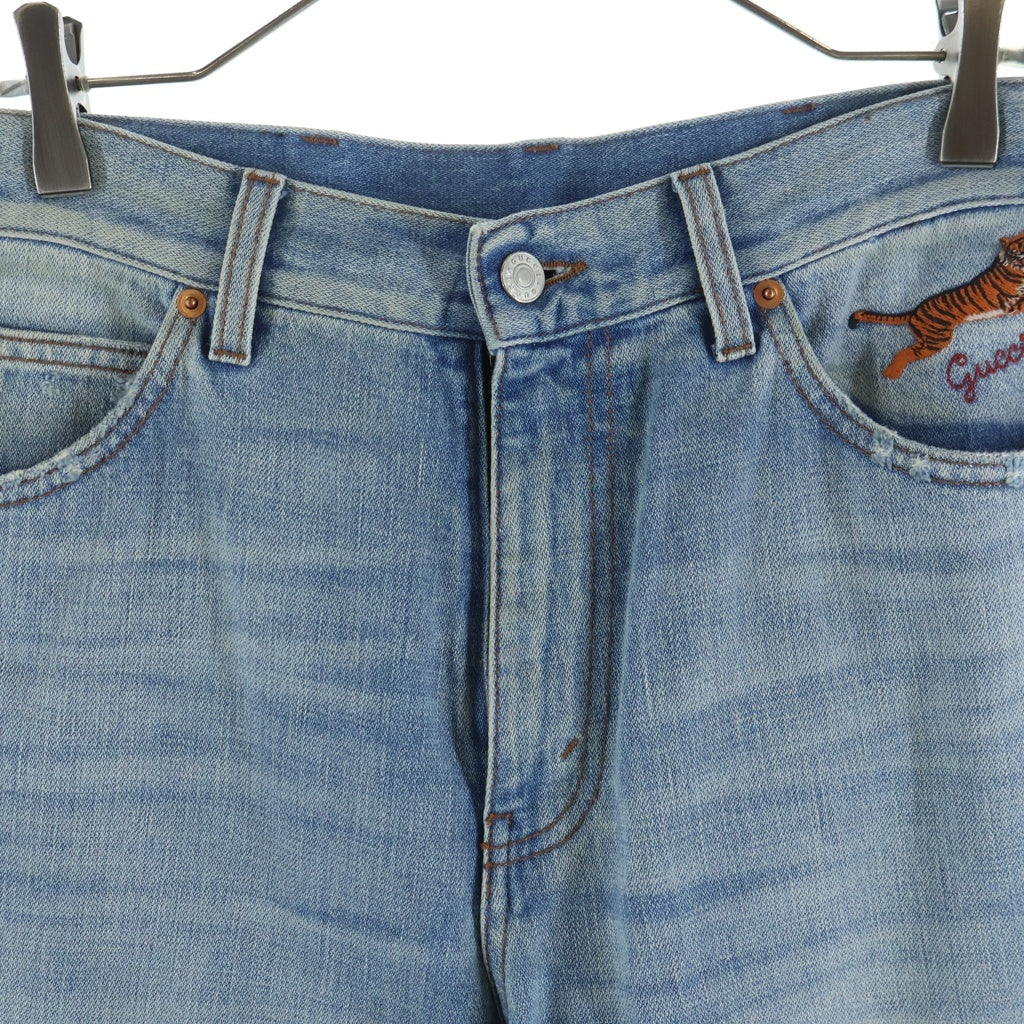 GUCCI(グッチ) 22SS Tiger Denim Pant タイガーデニムパンツ ジーンズ インディゴ 683725 XDBV3
