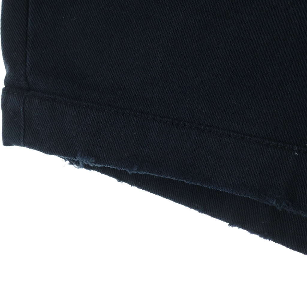 PRADA(プラダ) 22SS Logo Distressed Washed Denim Shorts ロゴ ダメージ加工ウォッシュドデニムショーツ ハーフパンツ ネイビー GEP339 S212