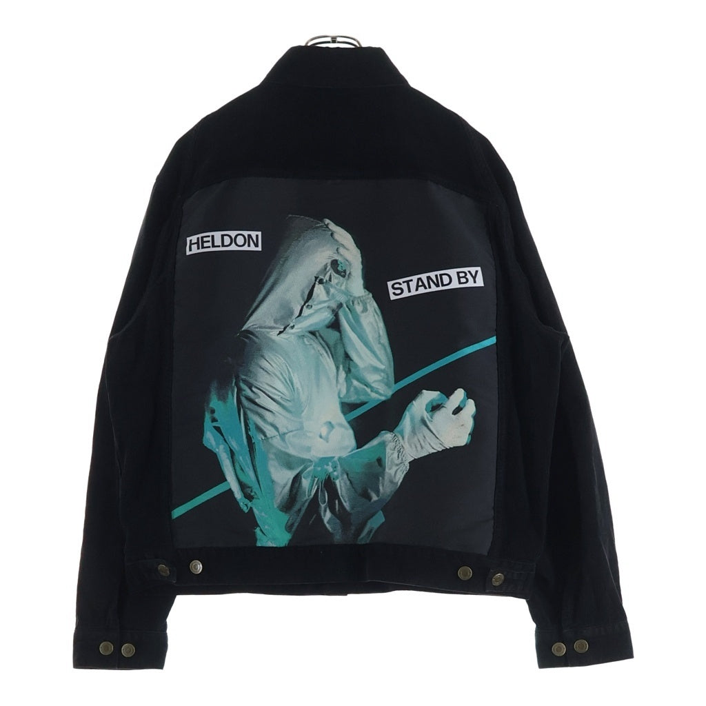 UNDERCOVER(アンダーカバー) 25AW 後JQ切替硫化コーデュロイジャケット ブラック UC2E4209-1
