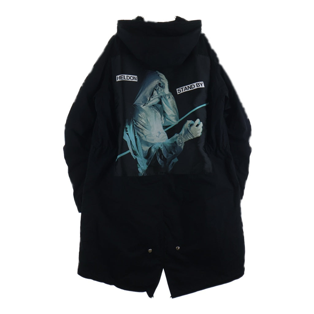 UNDERCOVER(アンダーカバー) 25AW 2-in-1 parka 背面グラフィックモッズコート ロングコート ブラック UC2E4310-2