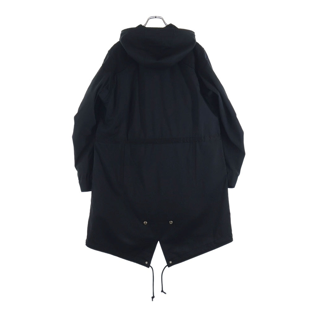 UNDERCOVER(アンダーカバー) 25AW Hooded Parka キルティングナイロンライナー付き モッズコート ブラック
