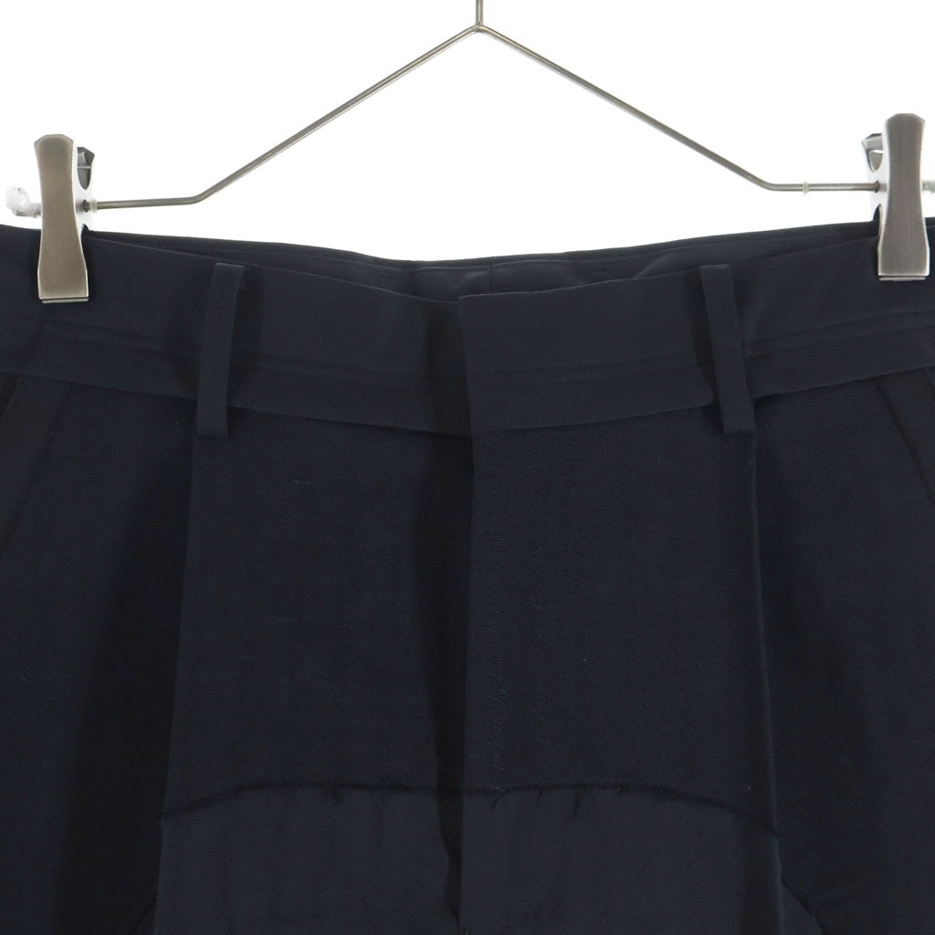 UNDERCOVER(アンダーカバー) 25AW 切替デザインウールスラックスパンツ ブラック