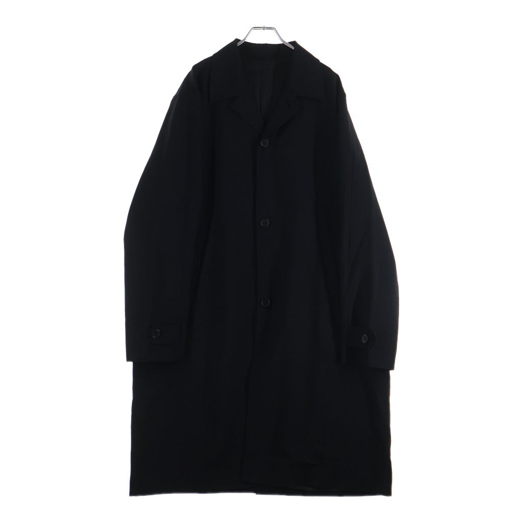 UNDERCOVER(アンダーカバー) 25AW モヘヤポプリンランダムハギ 圧着シーム ステンカラーコート ブラック UC2E4307
