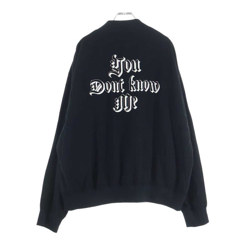 UNDERCOVER アンダーカバー 25AW Ry/Pe ツイルスカジャン レーヨンジャケット ブラック UP2E4202 UNDERCOVER(アンダーカバー) 25AW Ry/Pe ツイルスカジャン レーヨン