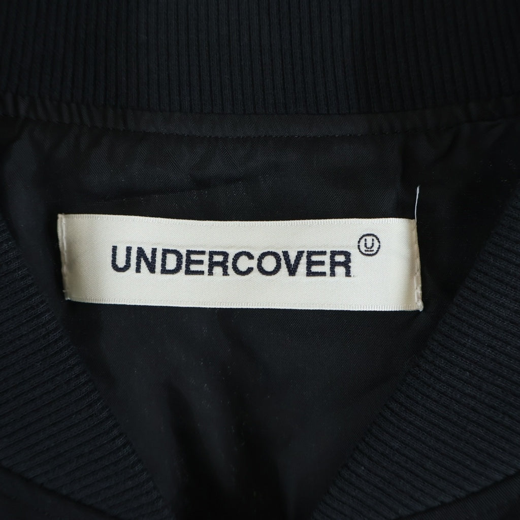 UNDERCOVER(アンダーカバー) 25AW Ry/Pe ツイルスカジャン レーヨンジャケット ブラック UP2E4202