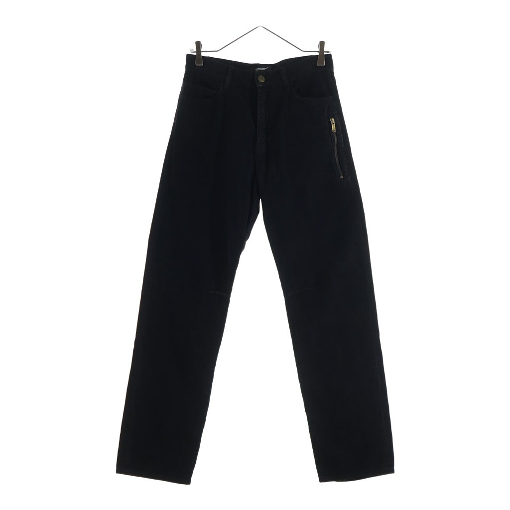 UNDERCOVER(アンダーカバー) 25AW 硫化コーデュロイ5PKパンツ ストレートパンツ ブラック UC2E4506