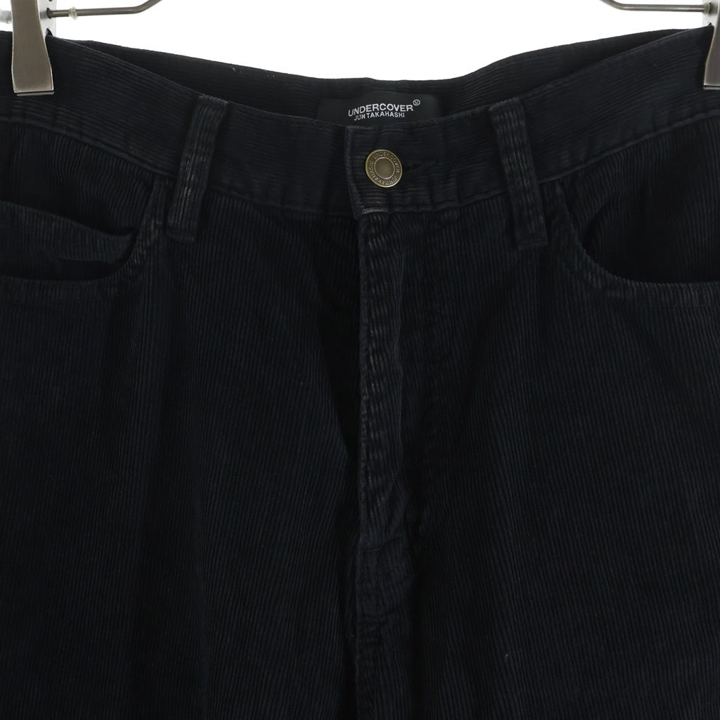 UNDERCOVER(アンダーカバー) 25AW 硫化コーデュロイ5PKパンツ ストレートパンツ ブラック UC2E4506
