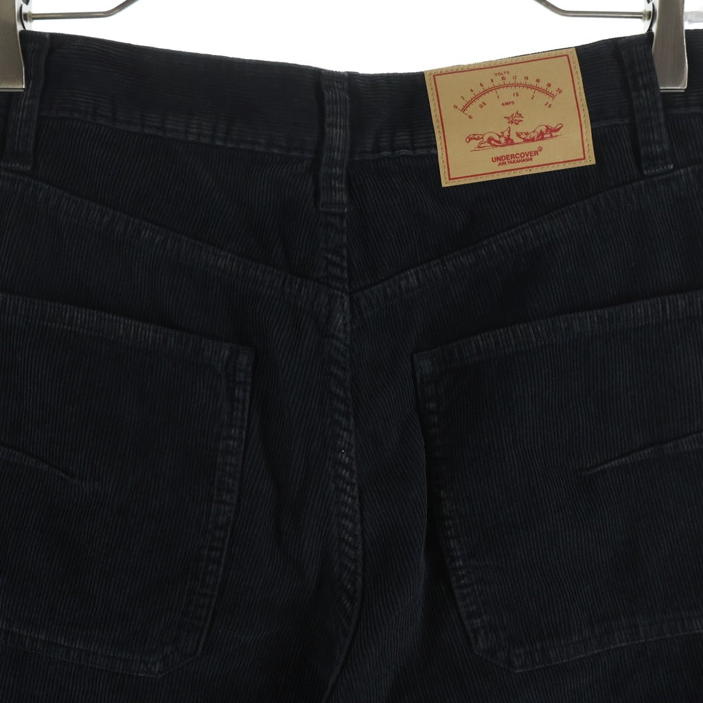UNDERCOVER(アンダーカバー) 25AW 硫化コーデュロイ5PKパンツ ストレートパンツ ブラック UC2E4506