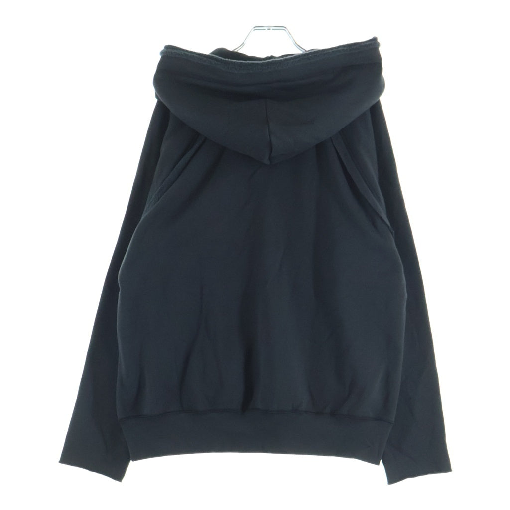 UNDERCOVER(アンダーカバー) 25AW 前身総柄 T/Cパイル裏毛 タチキリカサネハギフーディー プルオーバーパーカー ブラック