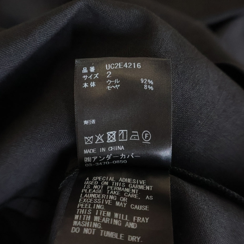 UNDERCOVER(アンダーカバー) 25AW L/S Wool Shirt 長袖シャツ ブラック UC2E4216