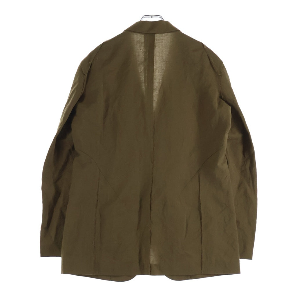 UNDERCOVER(アンダーカバー) 25AW Blazer Jacket リネン混ウールテーラードジャケット ブラウン