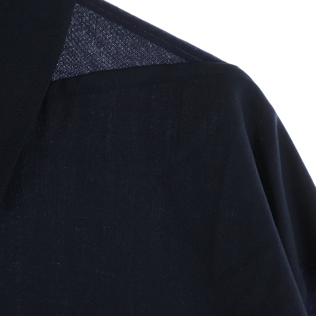 UNDERCOVER(アンダーカバー) 25AW ウールマルチポケット長袖シャツ ネイビー