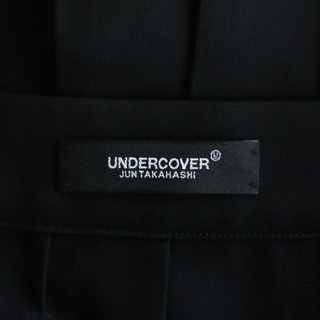 UNDERCOVER(アンダーカバー) 25AW ウールギャザースカート マルカン付きプリーツスカート ブラック レディース