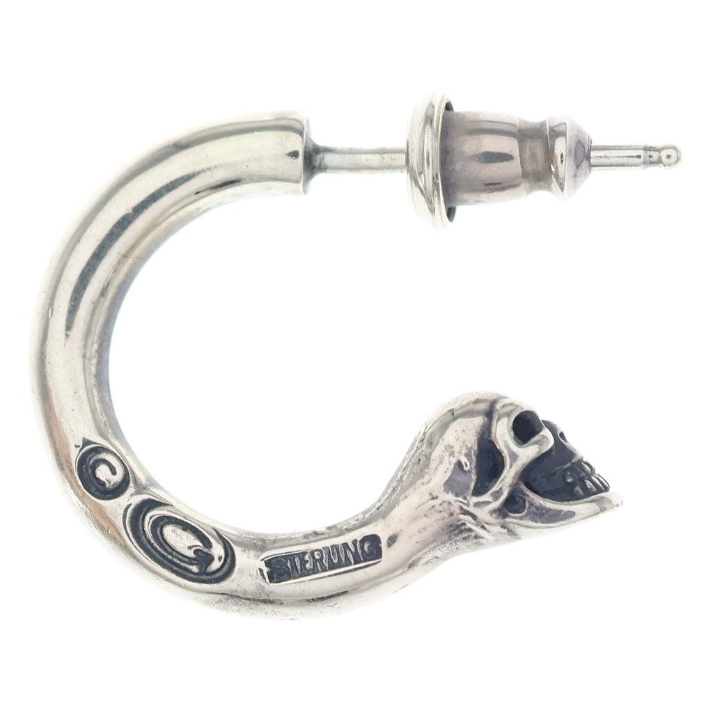 Gaboratory/Gabor(ガボラトリー/ガボール) Phantom T-bar Skull On O-ring Pierce ファントムTバースカルオンラウンドバーピアス シルバー