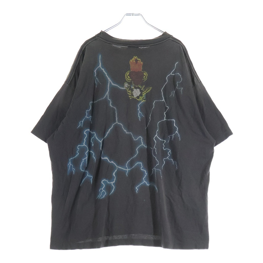 SAINT MICHAEL(セントマイケル) 25SS MARIA TEE マリア グラフィック半袖Tシャツ カットソー ブラック