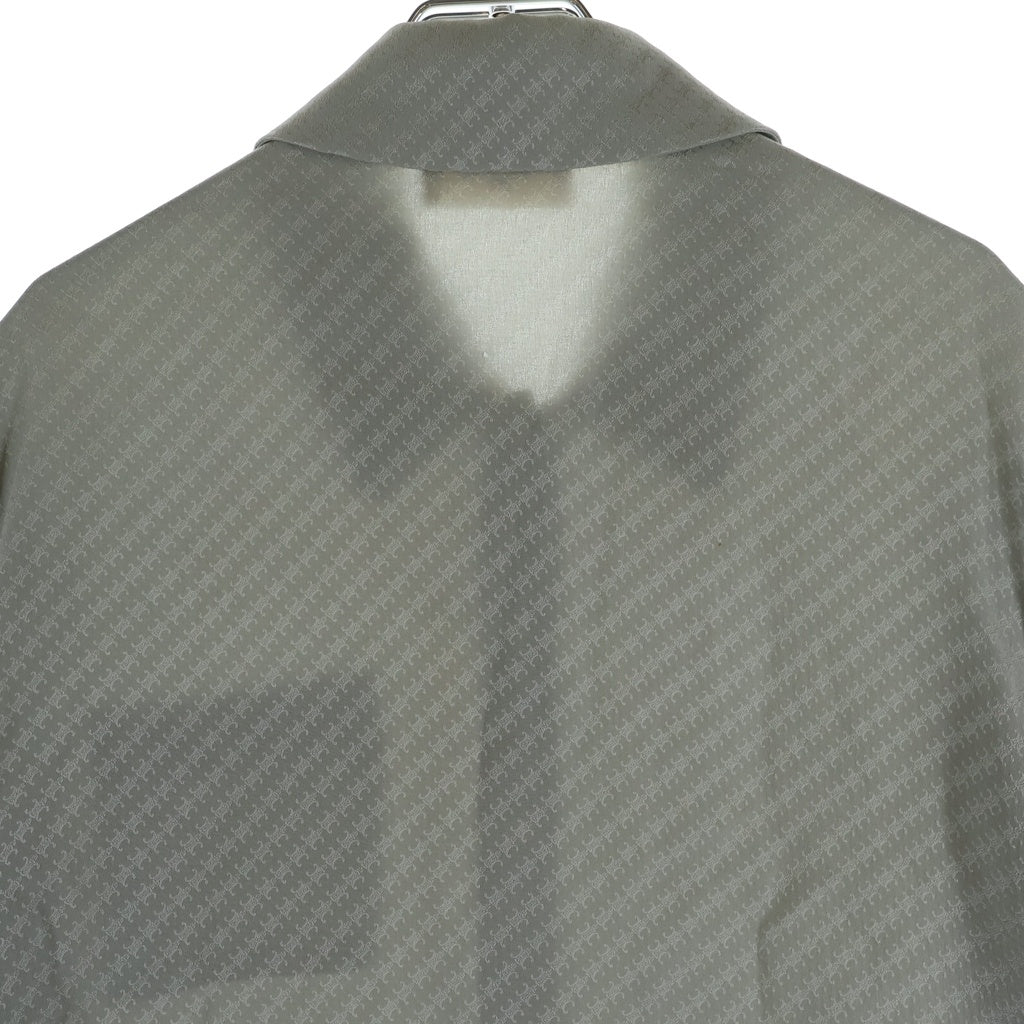 CELINE(セリーヌ) トリオンフ総柄 シルク長袖シャツ グレー 2B628130R