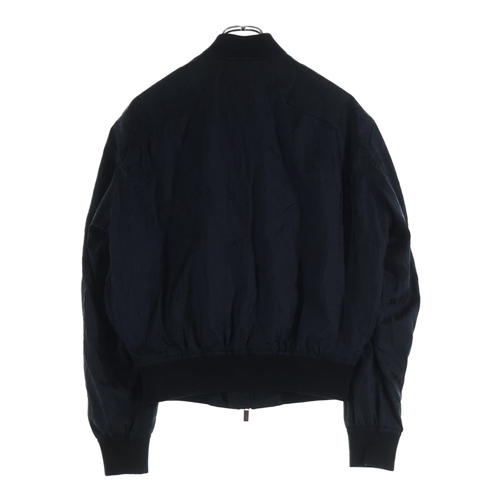 DIOR(ディオール) 19AW オブリーク総柄 ナイロン ジップアップジャケット MA1ブルゾン ブラック 933C410C4462