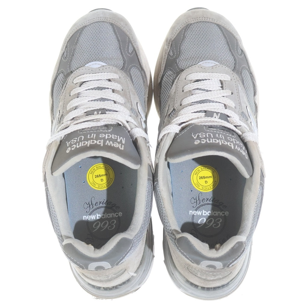 New Balance(ニューバランス) MR993GL スウェードローカットスニーカー グレー US8.5/26.5cm