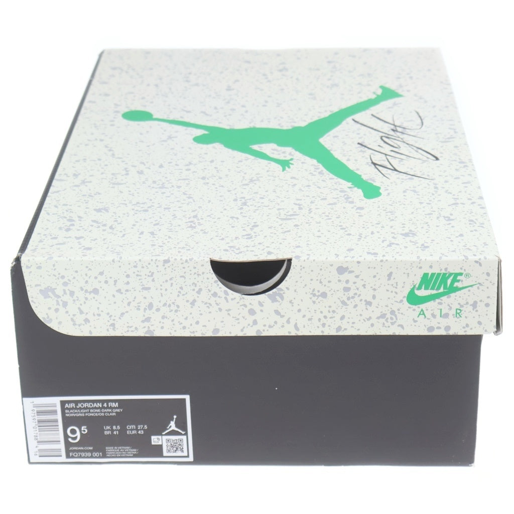 NIKE(ナイキ) AIR JORDAN 4 エア ジョーダン 4 RM ローカットスニーカー シューズ ブラック/ホワイト