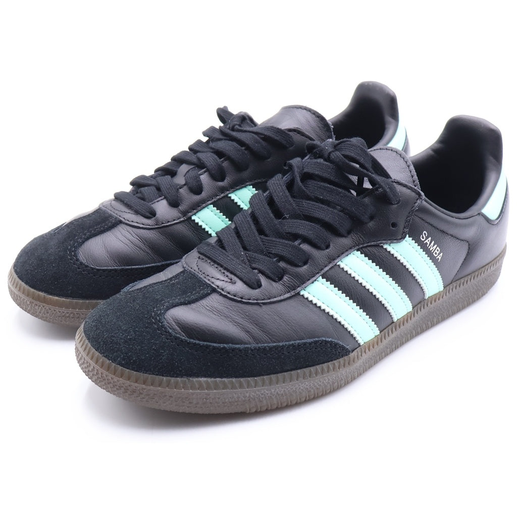 adidas(アディダス) SAMBA OG CORE BLACK サンバ OG ローカットスニーカー シューズ ブラック/ブルー