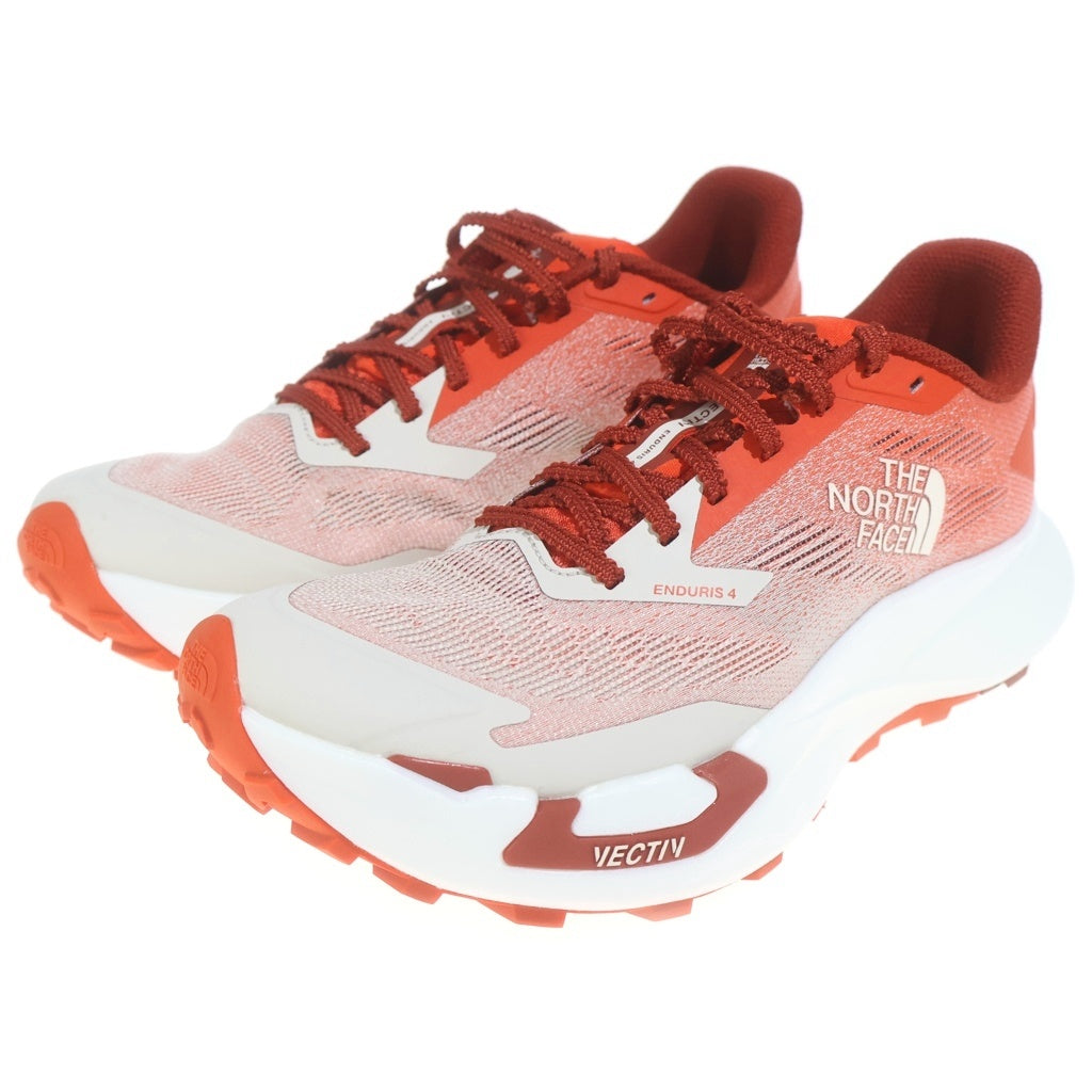 THE NORTH FACE(ザノースフェイス) VECTIV ENDURIS4 ベクティブ メッシュローカットスニーカー ホワイト/レッド US9/27cm NF0A8AEP