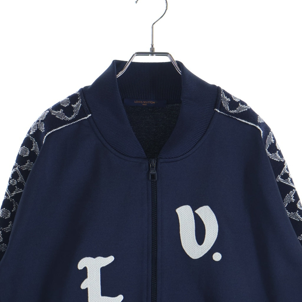 LOUIS VUITTON(ルイヴィトン) 24SS モノグラムサイドラインLVパッチ エンブロイダードシグネチャー トラックジャケット ネイビー RM241MQ ZSC HQY45Y