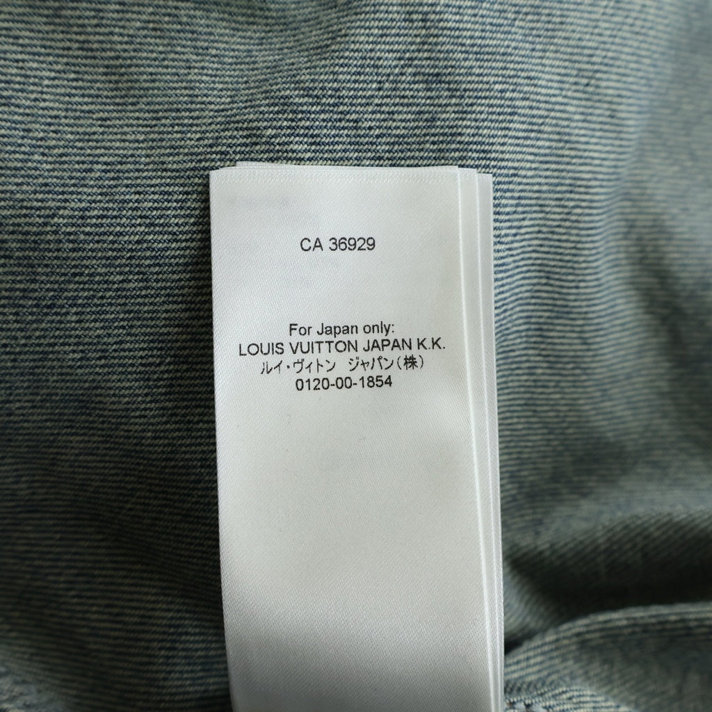 LOUIS VUITTON(ルイヴィトン) 23AW モノグラム デニム ジップアップ ワークウェア デニムジャケット デニムジャケット アウター RM232Q Y38 HPA46W インディゴ