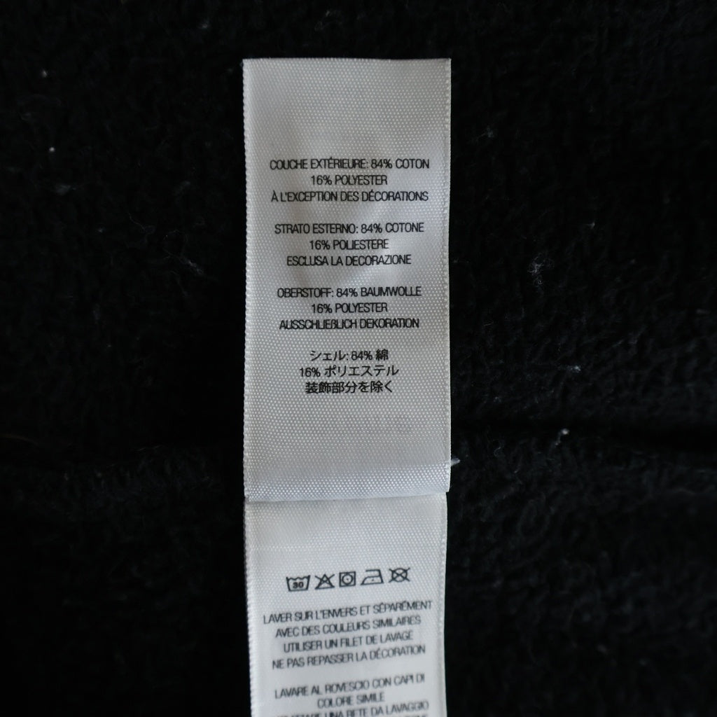 SUPREME(シュプリーム) 25SS Paneled Hooded Sweatshirt エンブロイダリー刺繍 プルオーバースウェットパーカー ブラック/ホワイト