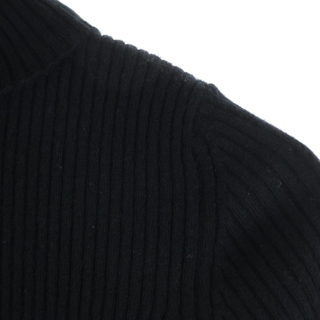 CHROME HEARTS(クロムハーツ) Y NOT TRIPLE CROSS LEATHER PATCH CASHMERE SHORT SLEEVE KNIT ワイノット トリプルクロスパッチ カシミヤショートスリーブ ニットワンピース レディース