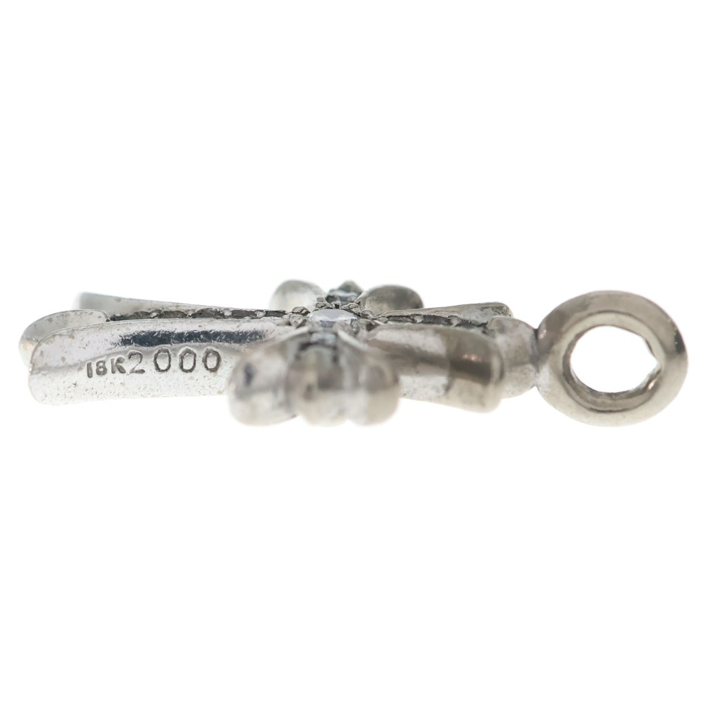CHROME HEARTS(クロムハーツ) 18KWG TNY CRSF P/DIA タイニーファットクロス PAVEダイヤ ペンダントトップ ホワイトゴールド BCA008