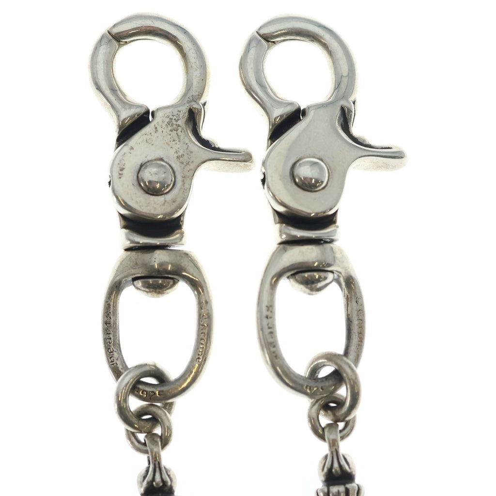 CHROME HEARTS(クロムハーツ) BARREL LONG-T/2クリップロングバレルリンク クロスボール ウォレットチェーン シルバー
