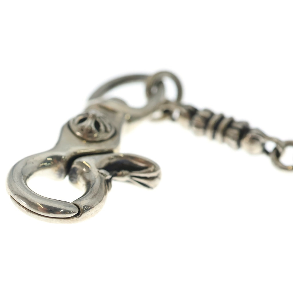 CHROME HEARTS(クロムハーツ) BARREL LONG-T/2クリップロングバレルリンク クロスボール ウォレットチェーン シルバー
