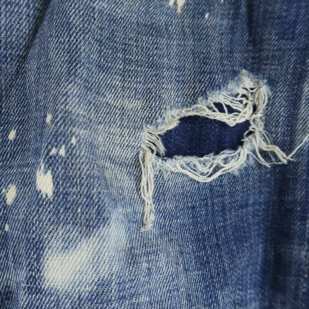 DSQUARED2(ディースクエアード) ZIP DARK WASH SKATER JEAN ウォッシュ加工 スケーター ジーンズ インディゴ S74LB0939